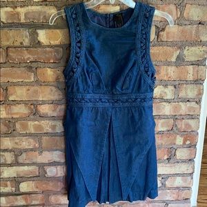 Free People Intricate Denim Dress!